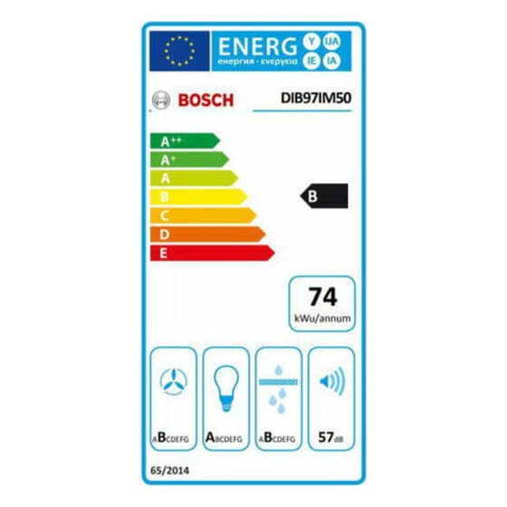 BOSCH DIB97IM50 90 cm Inox Απορροφητήρας Νησίδα image 9