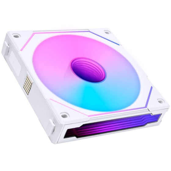 Case Fan Lian Li UNI Fan SL-Infinity Reverse Blade 120mm με ARGB Φωτισμό και Σύνδεση 3-Pin / 4-Pin PWM 3τμχ Λευκό image 1