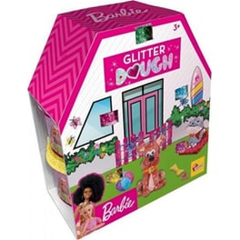 Σετ Πλαστοζυμαράκια Lisciani Barbie Glitter Dough House Kit με 5 Βαζάκια και Εργαλεία
