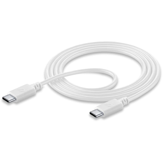 Καλώδιο δεδομένων Cellular Line Usb-C to Usb-C 1.2m - White image 1