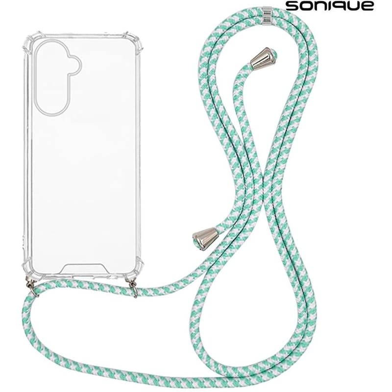 Θήκη Samsung Galaxy A56 5G - Sonique Armor Clear με Κορδόνι - Rainbow Βεραμάν