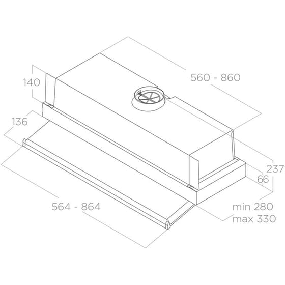 ELICA CIAK 2.0 GR/A/60 60 cm Inox Απορροφητήρας Μηχανισμός Απορρόφησης image 6