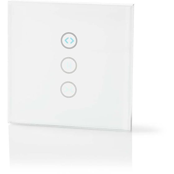 Διακόπτης Τοίχου NEDIS Wi-Fi Smart WIFIWC10WT - Λευκό image 1