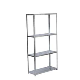 Ραφιέρα Bormann Home Bsr1600 από Μέταλλο Γαλβανιζέ 150x70x30 cm - Ασημί