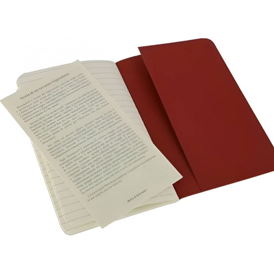 Σημειωματάριο Moleskine Journal Cahier Ριγέ Κόκκινο (3 Τεμάχια) image 2