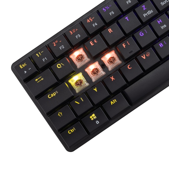 White Shark Nagamaki Ενσύρματο Gaming Πληκτρολόγιο με Brown διακόπτες - Black (US) image 3