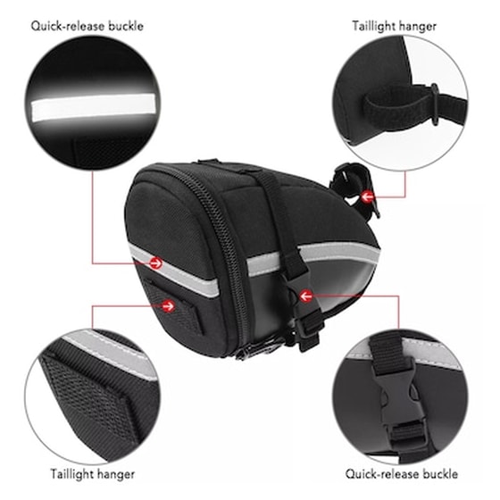 Τσαντάκι Σέλας Ποδηλάτου Bike-0005, Μαύρο image 1