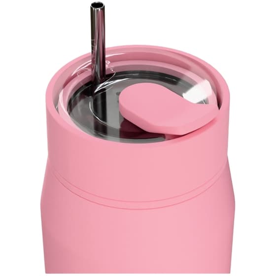 Μπουκάλι Θερμός Estia Lens Save The Aegean Rose με Καλαμάκι 360 ml image 1