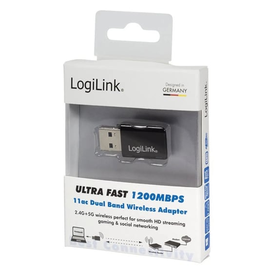 Logilink WL0243 USB Κάρτα Δικτύου Ασύρματη Σύνδεση 1200mbps image 1