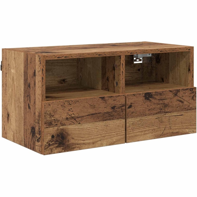 Έπιπλο Τηλεόρασης VidaXL Επιτοίχιο 60 x 30 x 30 cm - Παλαιωμένο Ξύλο
