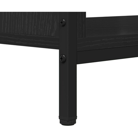 Έπιπλο Τηλεόρασης VidaXL 100 x 40 x 45 cm - Μαύρη Οξιά image 9