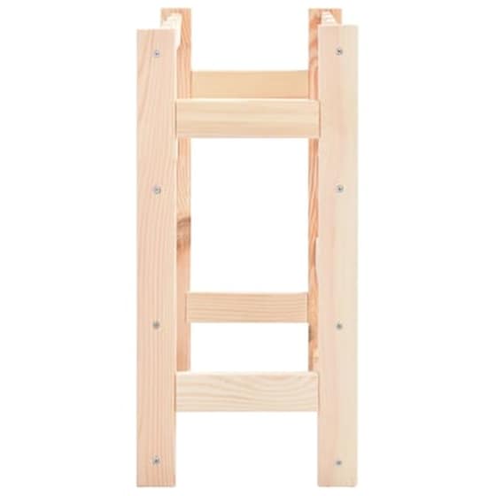 Ραφιέρα/Σταντ Κρασιών Vidaxl Από Μασίφ Ξύλο Πεύκου Για 16 Φιάλες - Φυσικό Χρώμα Ξύλου image 3