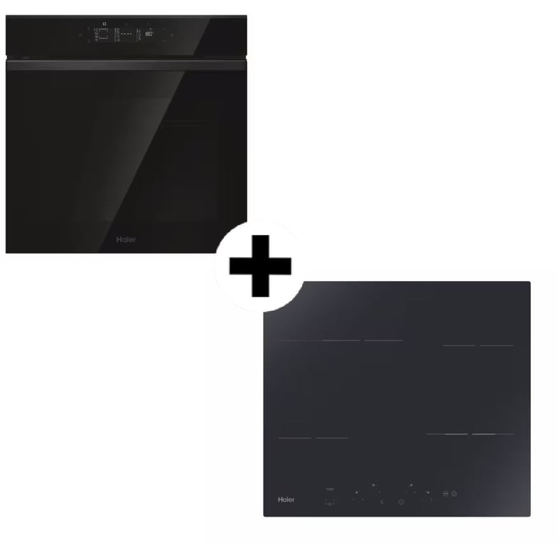 HAIER HAIER HAH64EXCP ID66G3HTB 78 Lt Εντοιχιζόμενο Σετ Φούρνος και Εστία
