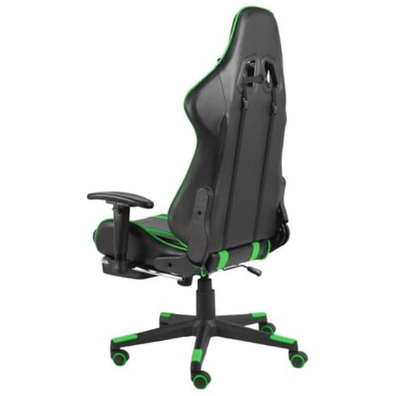 Καρέκλα Gaming Γραφείου VidaXL 20486 από Τεχνητό Δέρμα - Πράσινη image 4