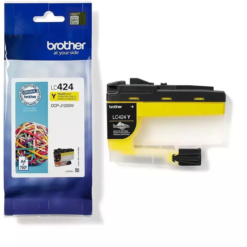 Brother LC424Y Κίτρινο Μελάνι Εκτυπωτή BRO-LC-424Y