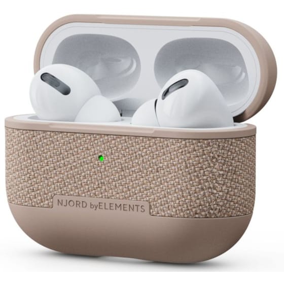 Θήκη Apple AirPods Pro - Njord Υφασμάτινη - Pink Sand image 2