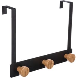 Κρεμάστρα Πόρτας 3 Θέσεων Spitishop F-v Hooks151569a 25x8.2x20 cm - Μαύρο