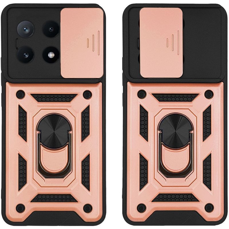 Θήκη Xiaomi Poco X6 Pro 5G - Sonique Ring Armor Campro - Χρυσό