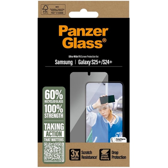 Προστατευτικό οθόνης Samsung Galaxy S25+ - PanzerGlass Ultra Wide Fit Screen Protection image 2