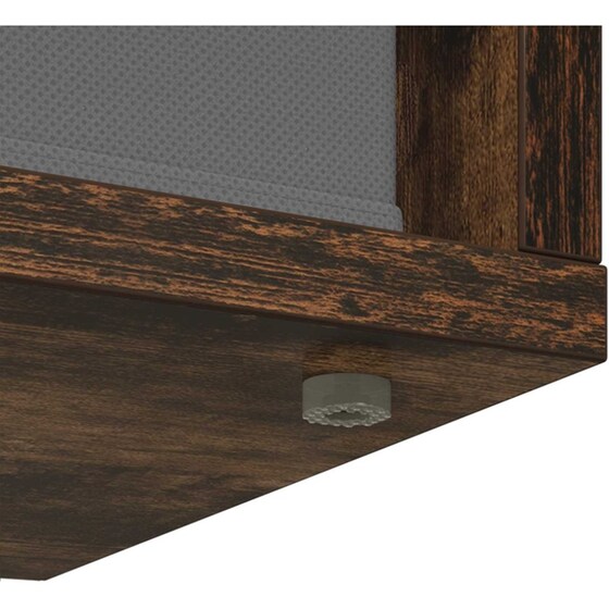Έπιπλο Τηλεόρασης VidaXL με Συρτάρι 72 x 22,5 x 38 cm - Καπνιστή Δρυς image 10