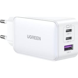 Φορτιστής Gan Ugreen Cd244 65W PD x2 + QC4.0 - Λευκό