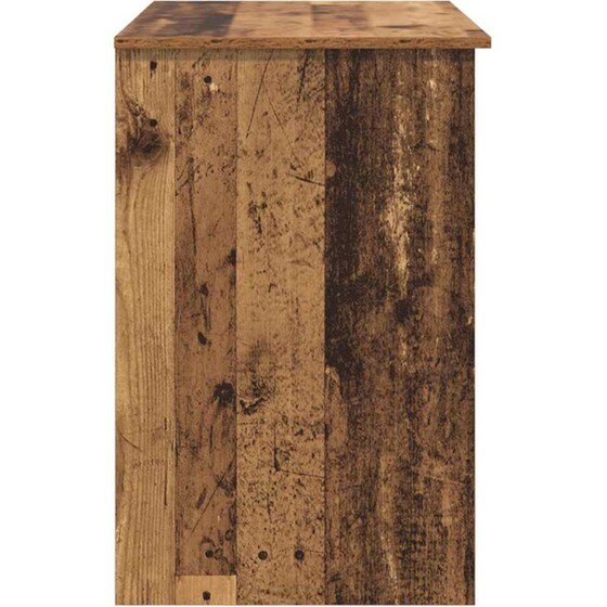 Γραφείο VidaXL από Επεξεργασμένο Ξύλο 90x49x75 cm - Παλιό Ξύλο image 5