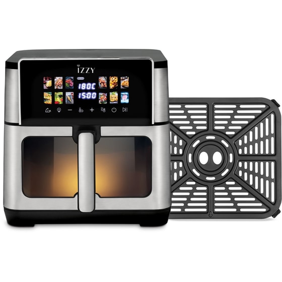 IZZY IZ-8271 με Αποσπώμενο Κάδο 2200 W 10 L Ασημί/Μαύρο Φριτέζα Αέρος image 6