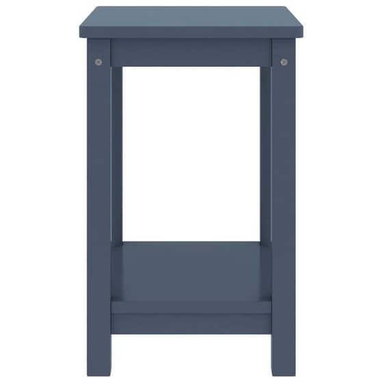Κομοδίνο Vidaxl Από Μασίφ Ξύλο Πεύκου 35x30x47 cm - Ανοιχτό Γκρι image 1