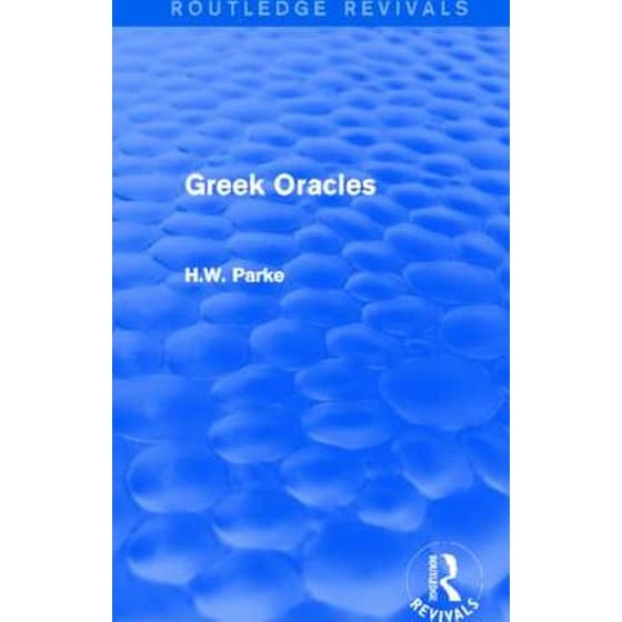 Greek Oracles (Routledge Revivals) image 0