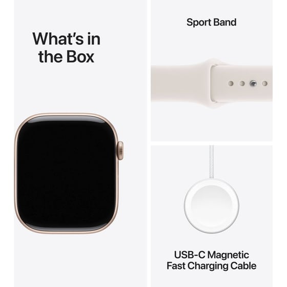 Apple Watch Series 11 GPS + Cellular 42mm Rose Gold Aluminium Case with Light Blush Sport Band - M/L image 7