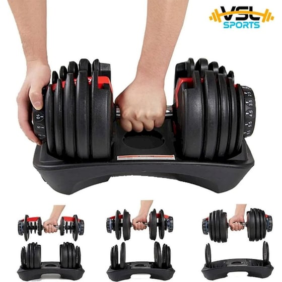 Αλτήρας VSL Sports VSL140067 Ρυθμιζόμενος με Δίσκους 2 - 24kg & Βάση image 5