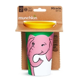 Munchkin Κύπελο 266ml 100% Ανακυκλωμένο Με Περιμετρικό Άκρο Miracle 360° Ελέφαντας