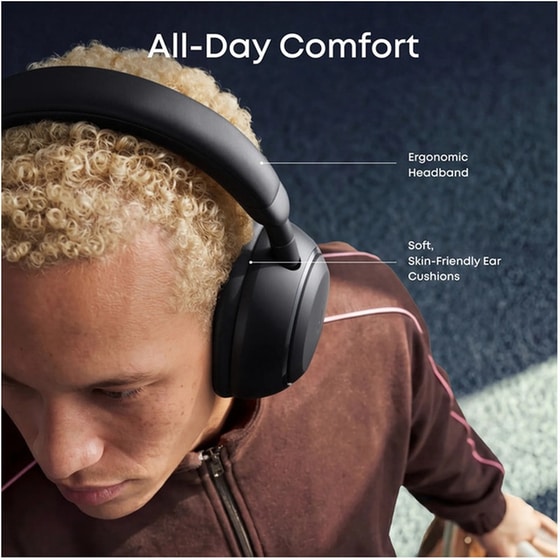 Ασύρματα Ακουστικά Κεφαλής Anker Soundcore Space 2 - Μαύρο image 2