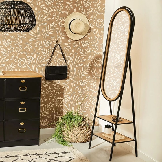 Καθρέπτης Δαπέδου Spitishop A-s Stand Mael 179439 Μεταλλικός 44.5x36x160cm - Μπεζ image 1
