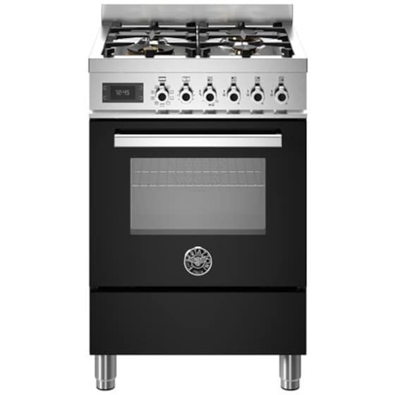 BERTAZZONI PRO64L1ENET Μαύρο 58 Lt Μεικτή Κουζίνα Αερίου image 0