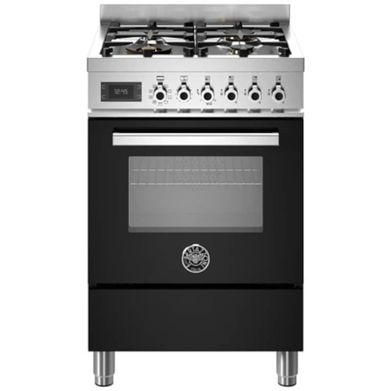 LA GERMANIA BERTAZZONI PRO64L1ENET Μαύρο 58 Lt Μεικτή Κουζίνα Αερίου