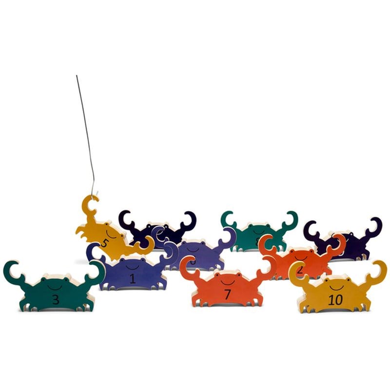 BS TOYS Ξύλινο Επιτραπέζιο Παιχνίδι Ψαρέματος BS Toys Ψάρεμα Καβουριού