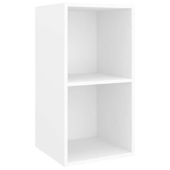 Έπιπλο Τηλεόρασης Vidaxl Μοριοσανίδα  4 Τμχ  37x37x142.5 cm - Λευκό image 4
