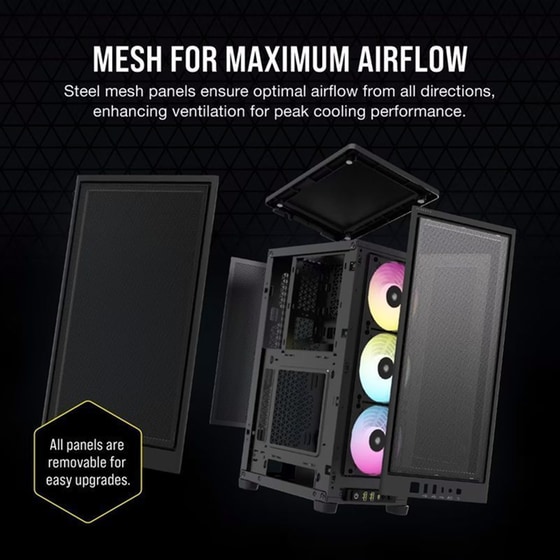 Κουτί Desktop Corsair iCUE 2000D Airflow RGB Mini Tower image 25