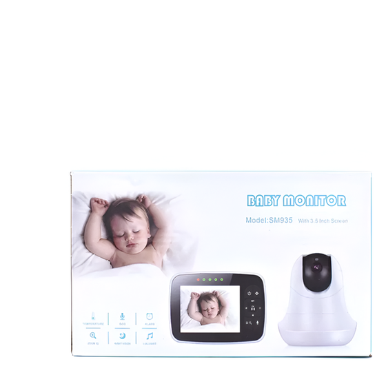 Baby Monitor Sm935 Κάμερας & Ήχου 3.5" - Λευκό image 3