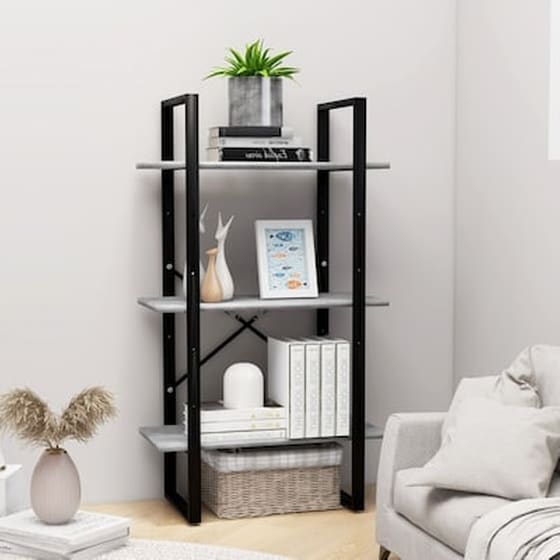 Vidaxl Ράφι Αποθήκευσης Γκρι Σκυροδέματος 60x30x105εκ. Από Μοριοσανίδα image 0