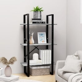 Vidaxl Ράφι Αποθήκευσης Γκρι Σκυροδέματος 60x30x105εκ. Από Μοριοσανίδα