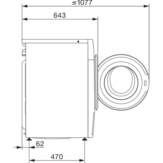 MIELE WWB360 WCS Pwash 8 kg 1.400 Στροφές Λευκό με Wi-Fi Πλυντήριο Ρούχων image 6