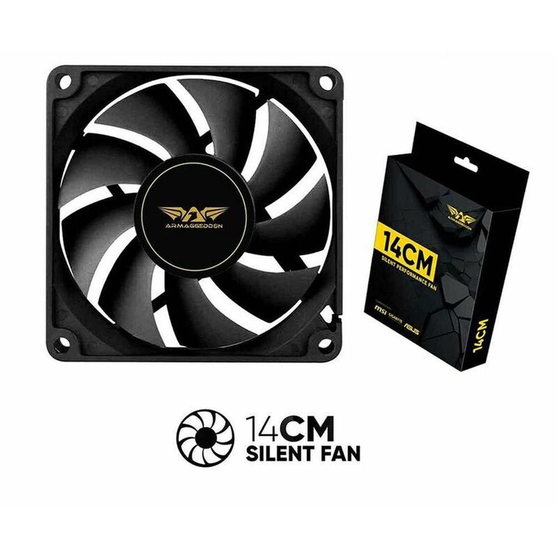 Case Fan Armaggeddon Silent 14 140mm - Μαύρο