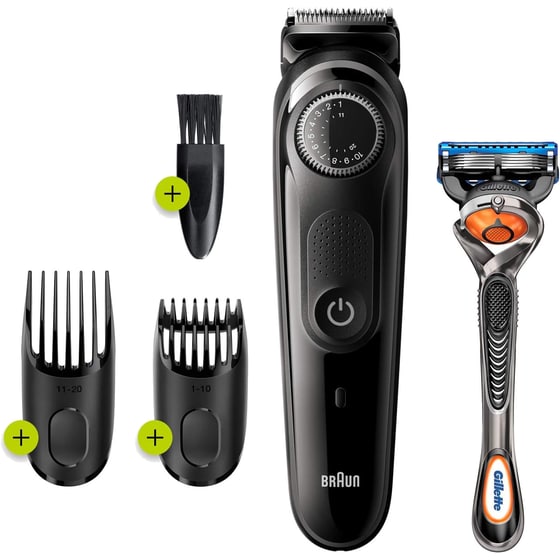 Σετ Ανδρικής Περιποίησης BRAUN ΒΤ5242 με Ξυραφάκι GILLETTE Fusion5 Proglide Μαύρο image 1