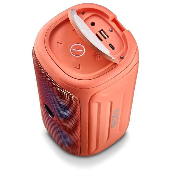 Ngs Roller Beast Bluetooth Speaker 32watt  Coral- Ηχείο Bluetooth  Με Ραδιόφωνο Και Ισχύ Εξόδου 32watt (2 X16 Watt) Σε Κοραλί Χρώμα image 3
