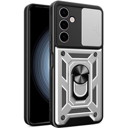 Θήκη Samsung Galaxy M34 5G - Bodycell Armor Slide Ring Holder - Silver