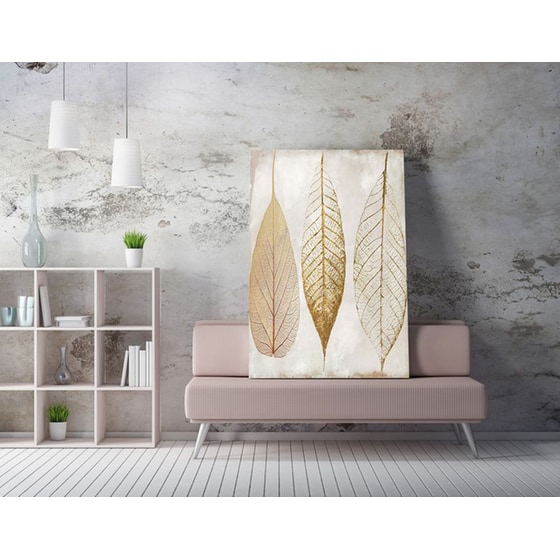 Μοντέρνος Πίνακας 24Mall Φύλλα 50x70 cm image 1