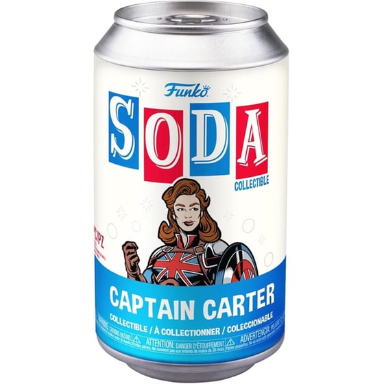 Funko Vinyl Soda - What If - Captain Carter Collectible image 1