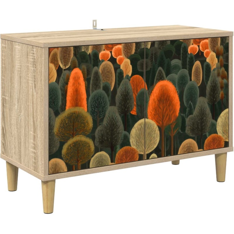 Έπιπλο Τηλεόρασης VidaXL ZAANDAM 69 x 33 x 50 cm - Sonoma Δρυς